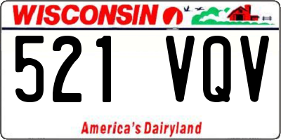 WI license plate 521VQV