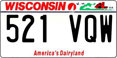 WI license plate 521VQW