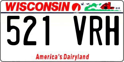 WI license plate 521VRH