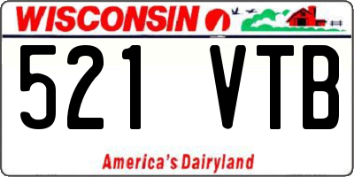 WI license plate 521VTB