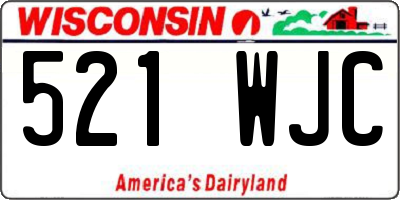 WI license plate 521WJC