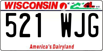 WI license plate 521WJG