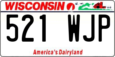 WI license plate 521WJP