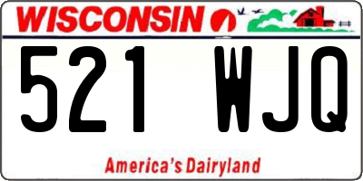 WI license plate 521WJQ