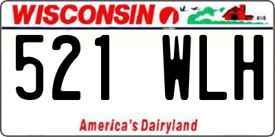 WI license plate 521WLH