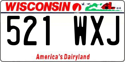 WI license plate 521WXJ