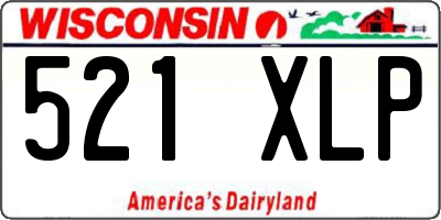 WI license plate 521XLP
