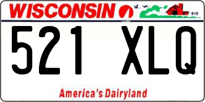 WI license plate 521XLQ