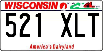 WI license plate 521XLT