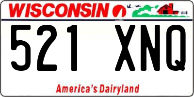 WI license plate 521XNQ
