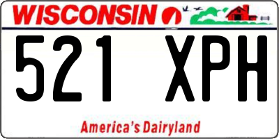WI license plate 521XPH