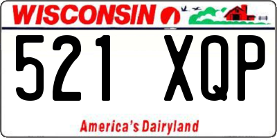 WI license plate 521XQP