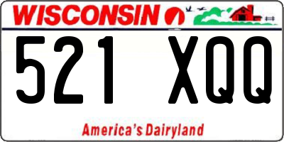 WI license plate 521XQQ
