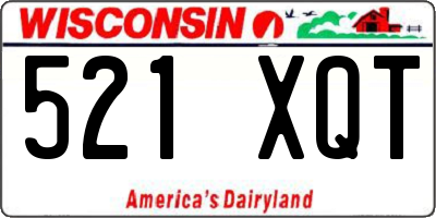 WI license plate 521XQT