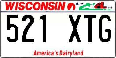 WI license plate 521XTG