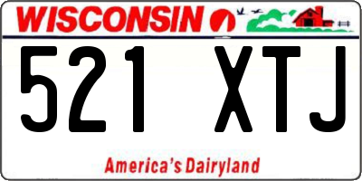 WI license plate 521XTJ