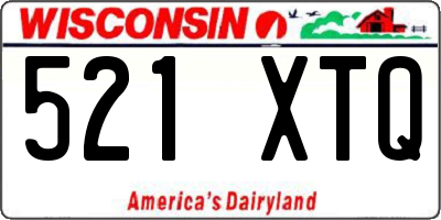 WI license plate 521XTQ