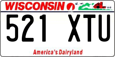 WI license plate 521XTU