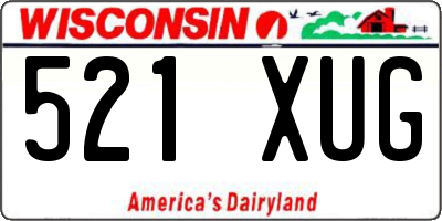WI license plate 521XUG