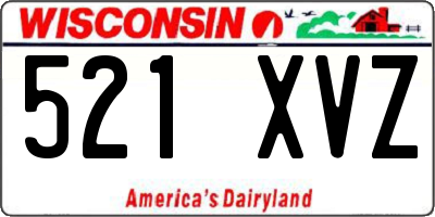 WI license plate 521XVZ
