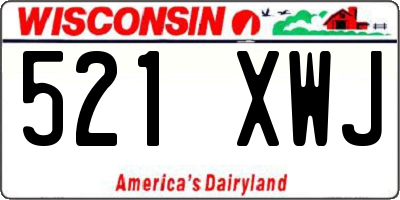 WI license plate 521XWJ