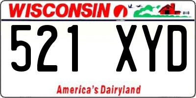 WI license plate 521XYD