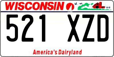 WI license plate 521XZD