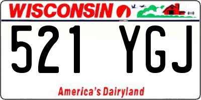 WI license plate 521YGJ