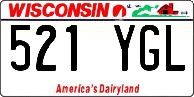 WI license plate 521YGL