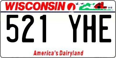 WI license plate 521YHE