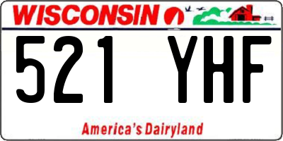 WI license plate 521YHF