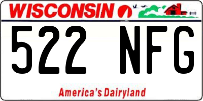WI license plate 522NFG