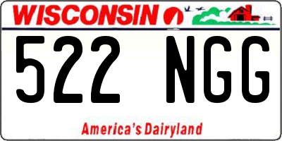 WI license plate 522NGG