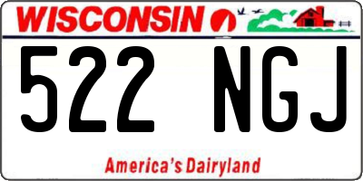 WI license plate 522NGJ