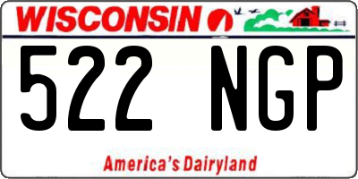 WI license plate 522NGP