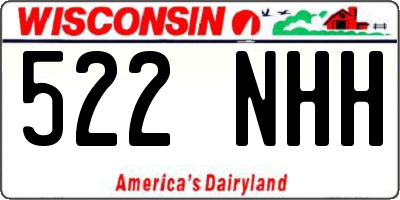 WI license plate 522NHH