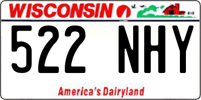 WI license plate 522NHY