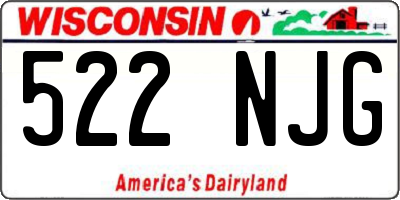 WI license plate 522NJG