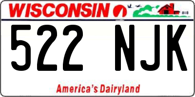 WI license plate 522NJK