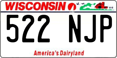 WI license plate 522NJP