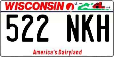 WI license plate 522NKH