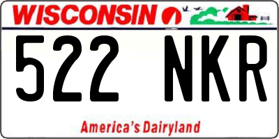 WI license plate 522NKR