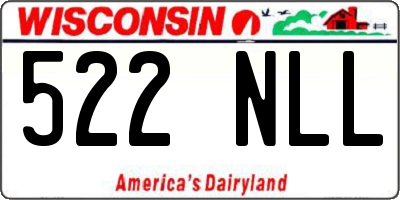 WI license plate 522NLL