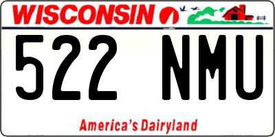 WI license plate 522NMU