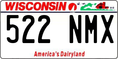 WI license plate 522NMX