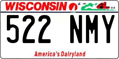 WI license plate 522NMY