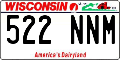 WI license plate 522NNM