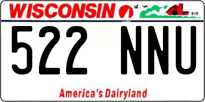 WI license plate 522NNU