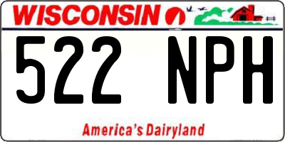 WI license plate 522NPH