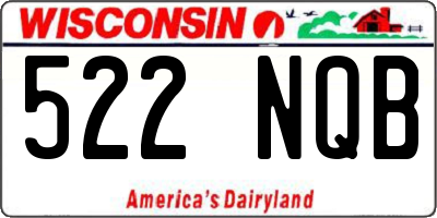 WI license plate 522NQB